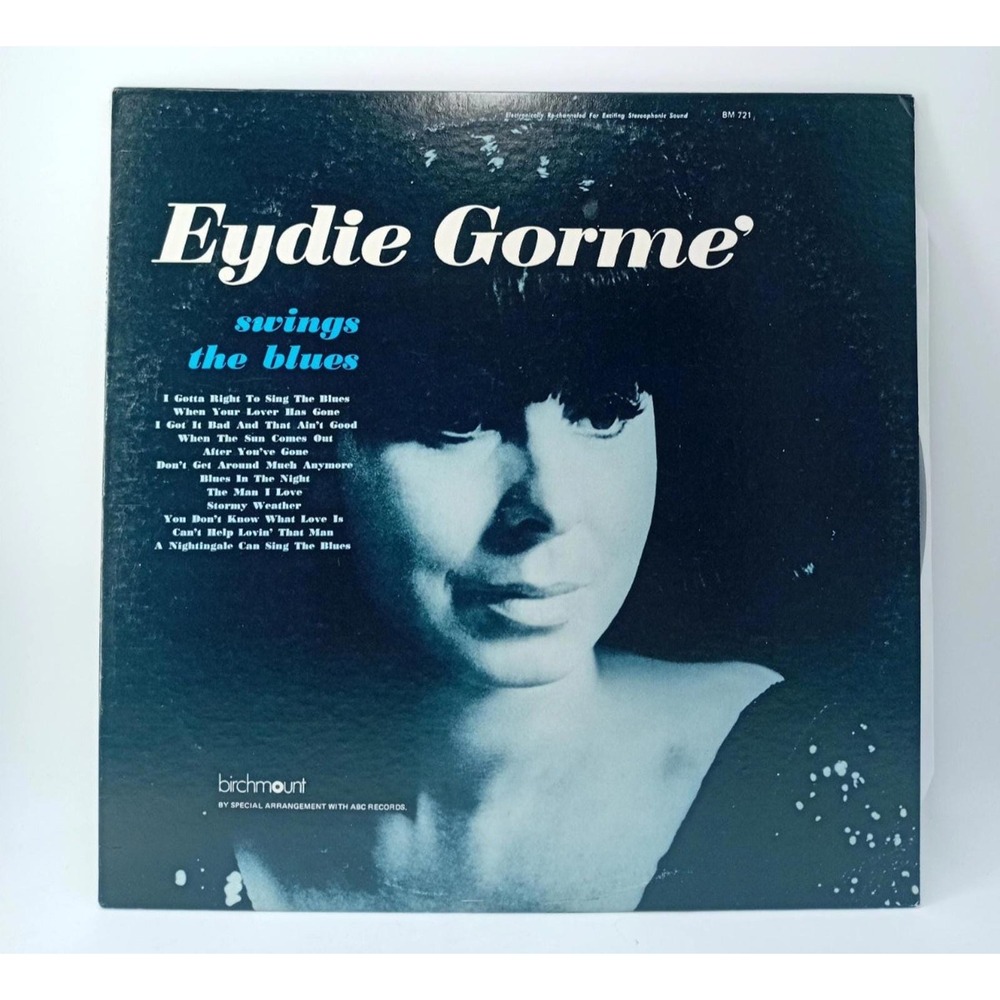 Eydie Gormé – swings the Blues – 1974 Vinyl LP – Birchmount‎ Jazz Blues